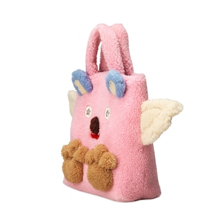 Children's faux fur bear tote 