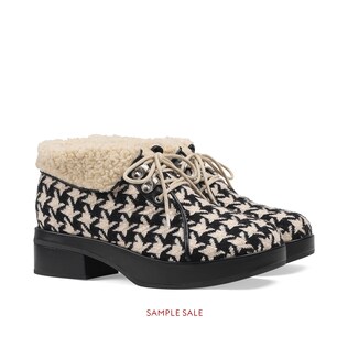Houndstooth bootie