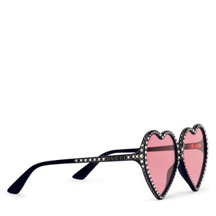 Gucci Elton John heart sunglasses