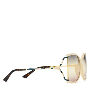 Square acetate and metal glasses