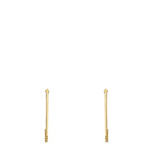 GG Running earrings with diamonds, small