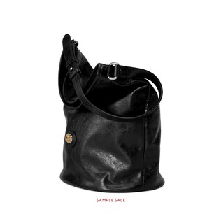 Leather hobo shoulder bag