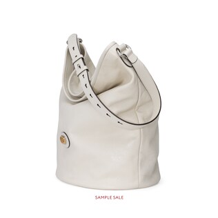 Leather hobo shoulder bag