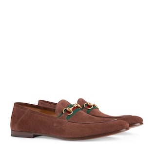 Men's suede Horsebit loafer with Web