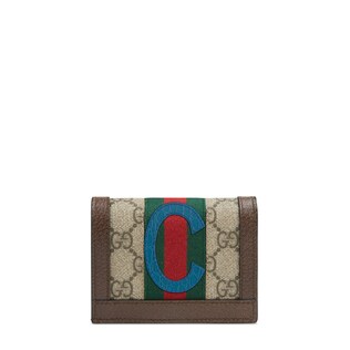 Gucci Diy Ophidia Gg Card Case Wallet In Beige