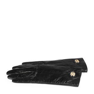 Leather gloves with Interlocking G 