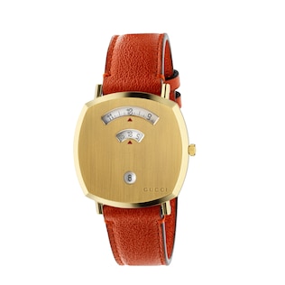 Grip leather watch strap, 38mm

