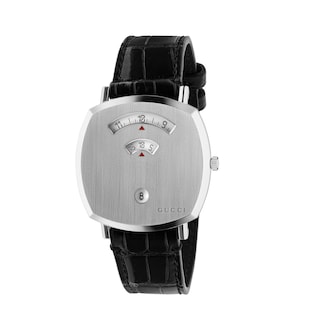 Grip alligator watch strap, 38mm
