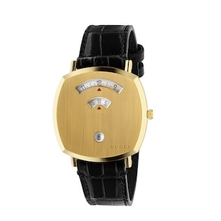 Grip alligator watch strap, 38mm
