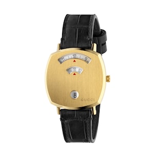 Grip alligator watch strap, 35mm
