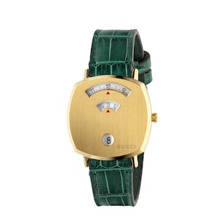 Grip alligator watch strap, 35mm
