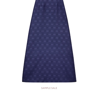 Diagonal GG stripe wool silk skirt