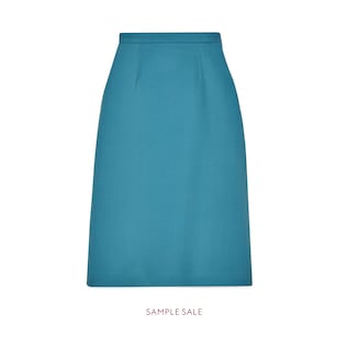 Wool silk skirt with MDCCXXXIV print