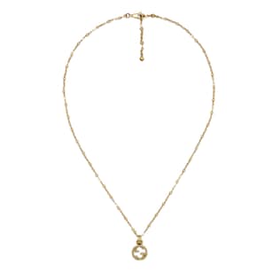 Yellow gold necklace with Interlocking G