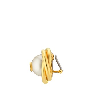 Interlocking G pearl earrings 
