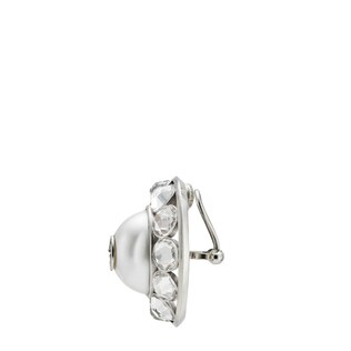 Interlocking G pearl and crystal earrings 