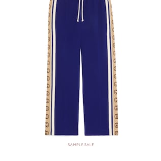 Wool jersey cropped jogging pant