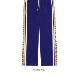 Wool jersey cropped track bottoms 