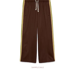 Technical jersey cropped jogging pant