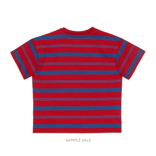 Baby striped T-shirt with Gucci logo 