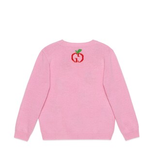 Children's GG apple wool sweater
