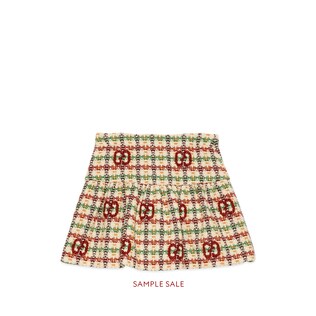 Children's GG tweed skirt