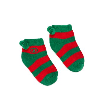 Children's socks with pom-pom