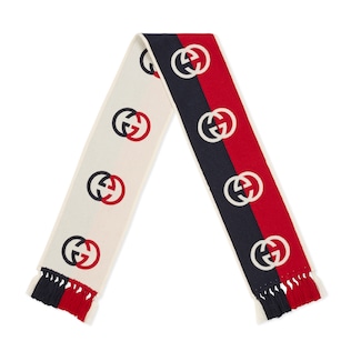 Children's Interlocking G wool scarf