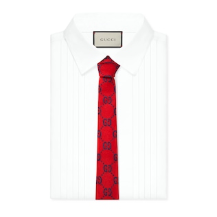 Children's GG wool silk tie