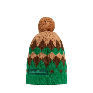Children's geometric wool hat