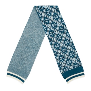 Children's GG wool scarf