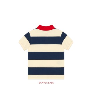 Children's cotton polo with Interlocking G