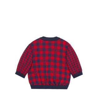 Baby Square G check cotton jacket 