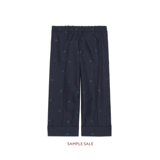 Children's symbols jacquard cotton pant