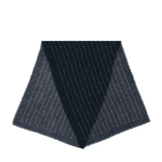 Retro GG thin stripe wool stole