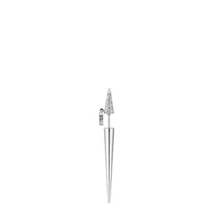 GG Running gold single earring with diamonds