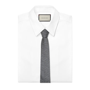 GG rhombus silk tie