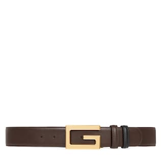 Reversible belt with Square G buckle