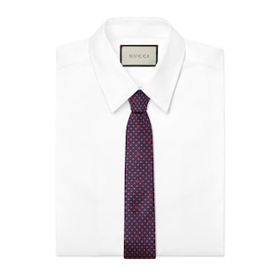 Polka dot and Double G tie