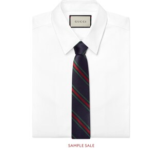 Silk tie with Interlocking G