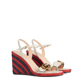 Women's espadrille sandal with Double G
