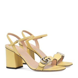 gucci no heel sandals