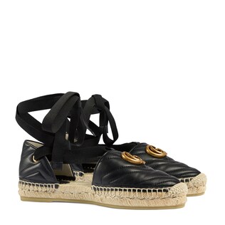 Women's espadrille sandal with Double G