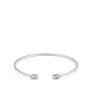 GG Running 18k cuff with diamonds