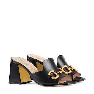 black gucci sandals