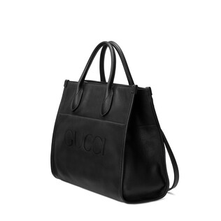 gucci bolsa embossed logo
