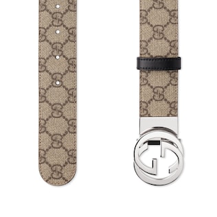 Reversible belt with Interlocking G buckle
