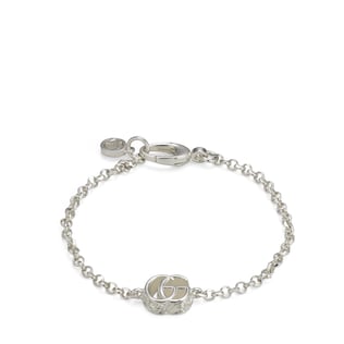 GUCCI レザーブレスレット ネックレス 2way ブラウン シルバー925 GUCCI レザーブレスレット ネックレス 2way ブラウン シルバー