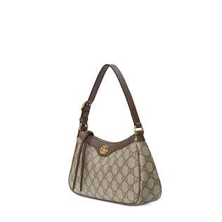 Gucci Ophidia 38cm Bag Beige White Leather Canvas 244453