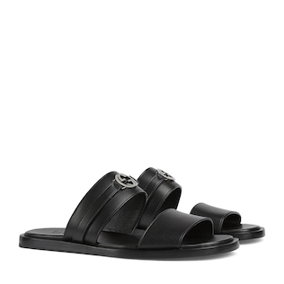 Gucci mens slides on sale